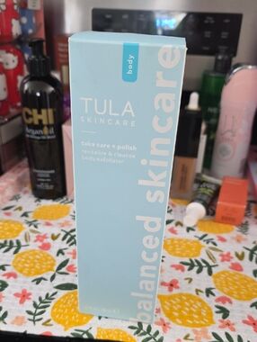 Tula skincare body polish, cleansing and exfoliating